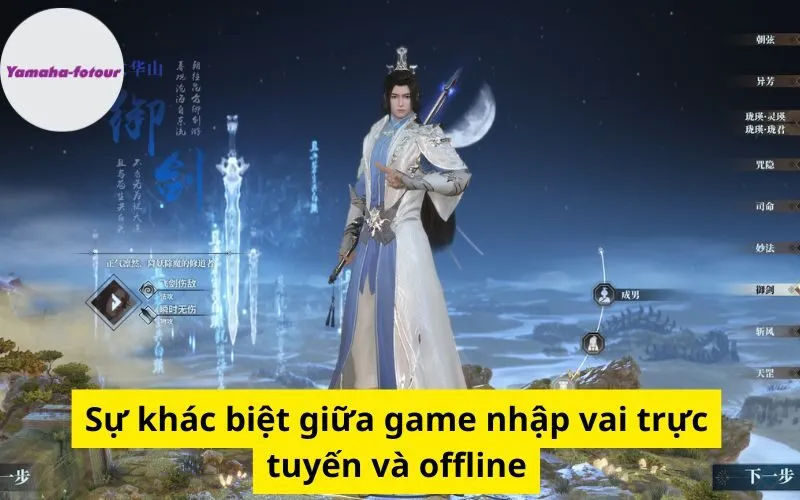 Sự khác biệt giữa game nhập vai trực tuyến và offline