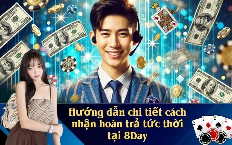 Hướng dẫn chi tiết cách nhận hoàn trả tức thời tại 8Day